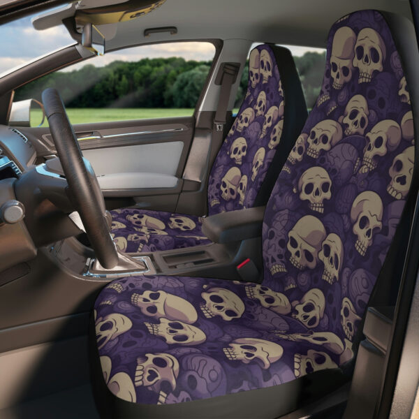 car seat covers skull print gothic car accessories