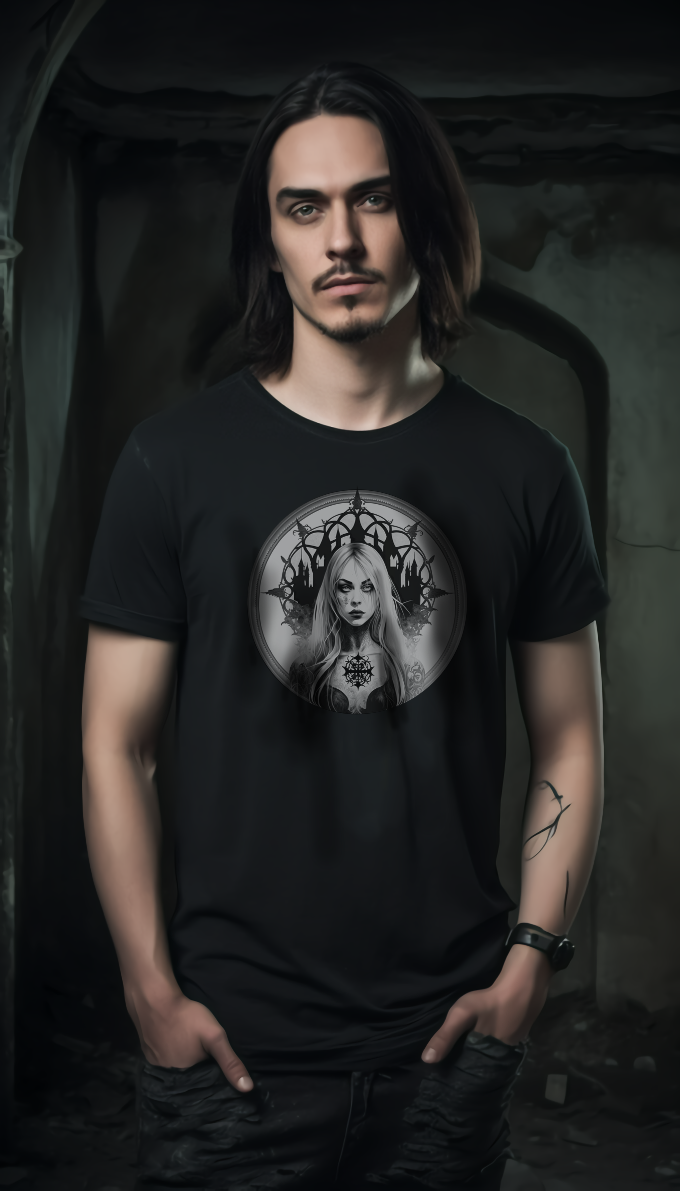 gothic tee shirt for men and women
