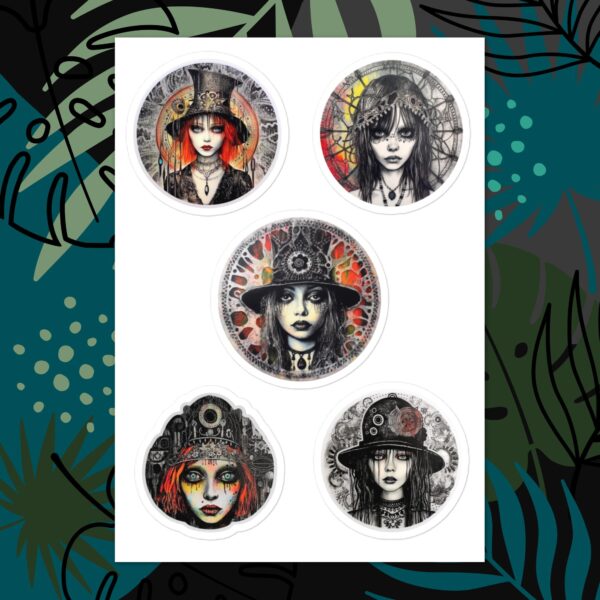witchy woman gothic stickers